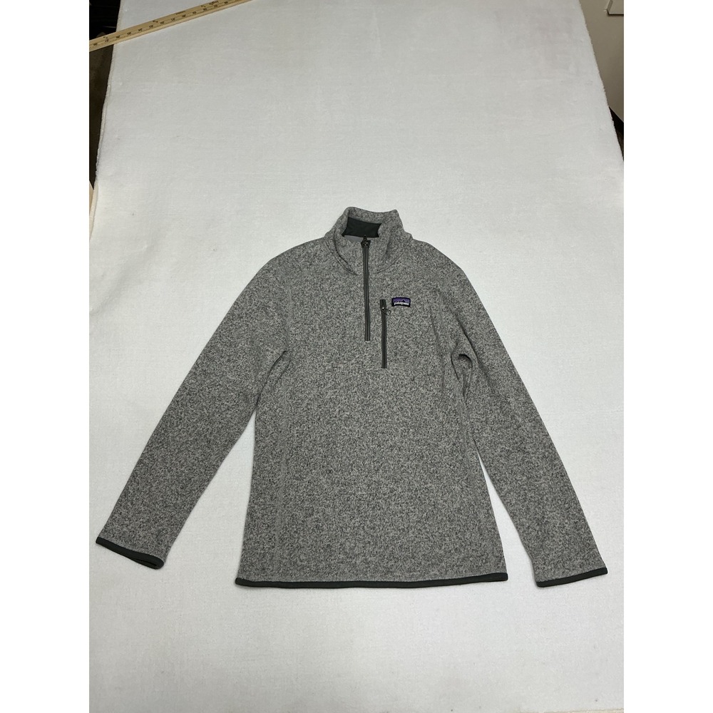 Patagonia Kids Better Sweater Gray 1/4 Zip Fleece Pullover Size 12 L